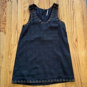 Fee People - Black shift dress with gold studs